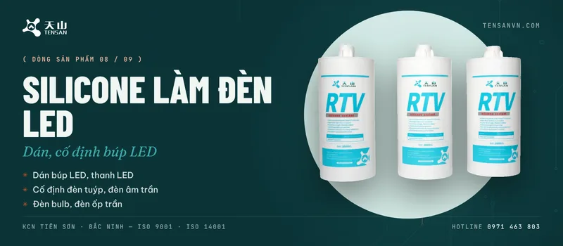 Banner Silicone làm đèn LED TENSAN