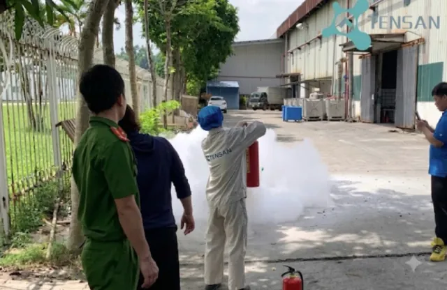 Tập huấn phòng cháy chữa cháy của Thiên Sơn – Nâng cao an toàn, xây dựng môi trường làm việc bền vững