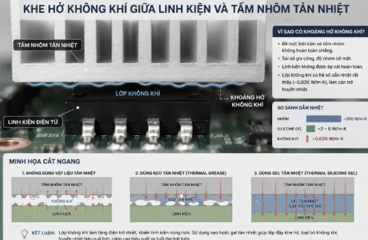 So sánh Keo tản nhiệt và Gel tản nhiệt: Đâu là giải pháp truyền nhiệt phù hợp cho thiết bị điện tử?