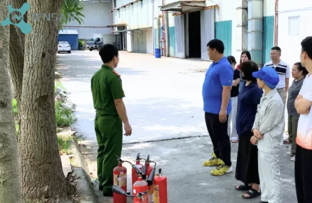 Tập huấn phòng cháy chữa cháy của Thiên Sơn – Nâng cao an toàn, xây dựng môi trường làm việc bền vững
